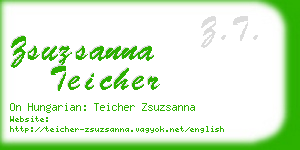 zsuzsanna teicher business card